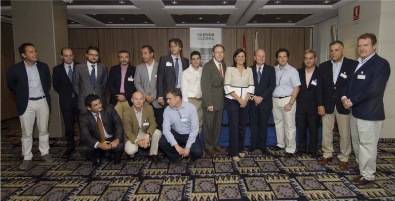 Grupo de empresas que participó en la primera edición de Valencian Global