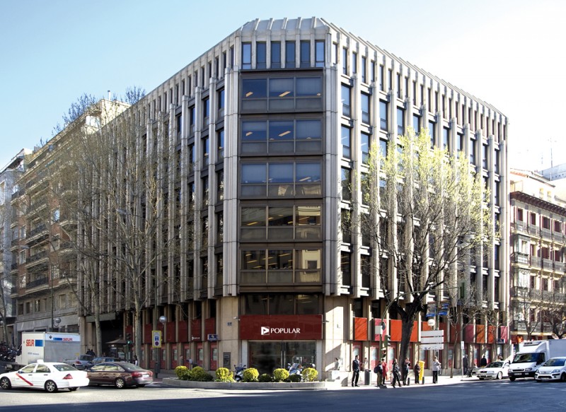 Sede central del Banco Popular en Madrid