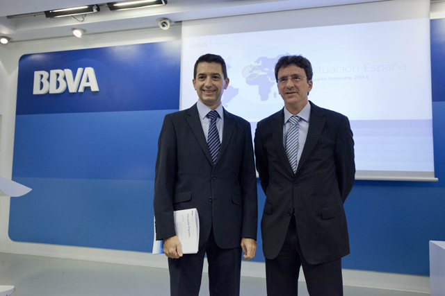 Rafael Doménech y Jorge Sicilia en la presentación del informe