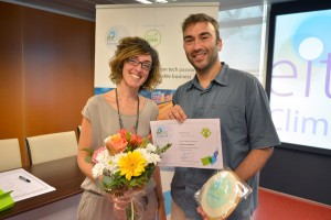 Los representantes de Navlandis tras ganar la Venture Competition de Climate-KIC en España