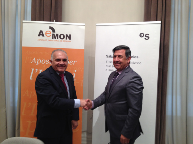 Firma acuerdo AEMON y Banco Sabadell