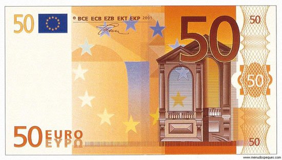 Resultado de imagen de billete 50€ nuevo