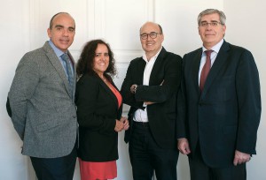 David Baixauli, Mª Eugenia Gómez de la Flor, José Sotos, Juan Llatas, socios fundadores de Ovserva