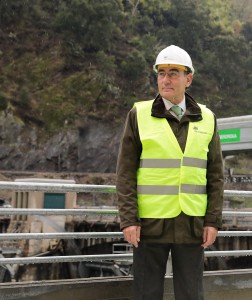 El presidente de Iberdorla, Sánchez Galán, durante una reciente visita a instalaciones de Iberdrola España
