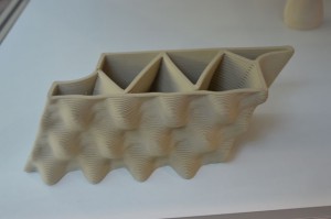 Pieza cerámica mediante impresión 3D terminada